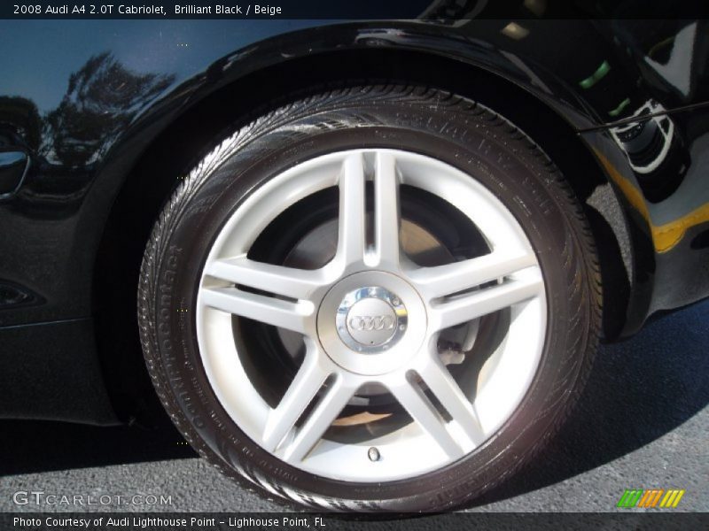 Brilliant Black / Beige 2008 Audi A4 2.0T Cabriolet