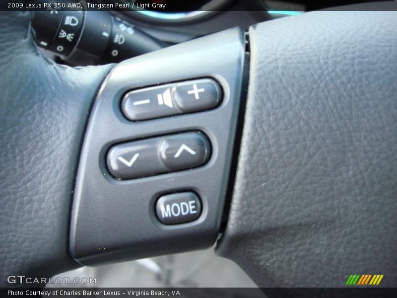 Tungsten Pearl / Light Gray 2009 Lexus RX 350 AWD