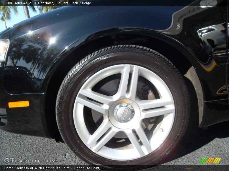 Brilliant Black / Beige 2008 Audi A4 2.0T Cabriolet