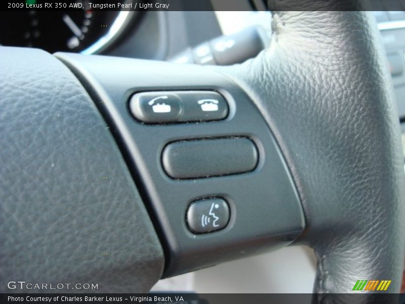 Tungsten Pearl / Light Gray 2009 Lexus RX 350 AWD