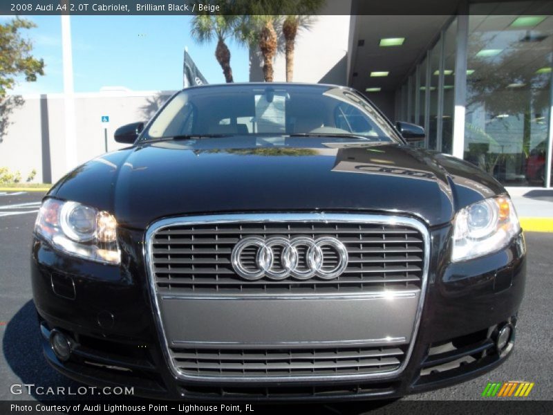 Brilliant Black / Beige 2008 Audi A4 2.0T Cabriolet