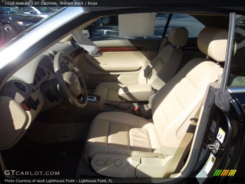 Brilliant Black / Beige 2008 Audi A4 2.0T Cabriolet