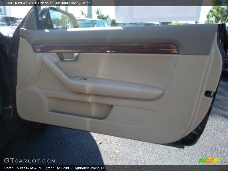 Brilliant Black / Beige 2008 Audi A4 2.0T Cabriolet