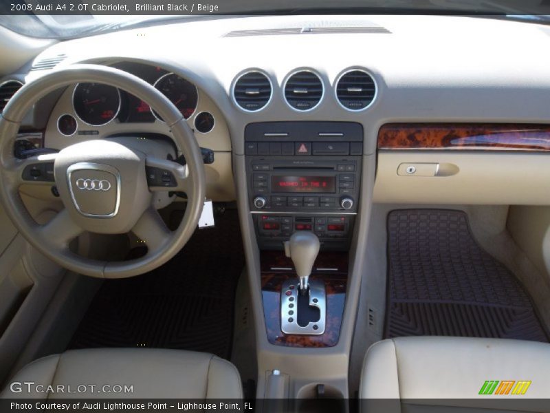 Brilliant Black / Beige 2008 Audi A4 2.0T Cabriolet