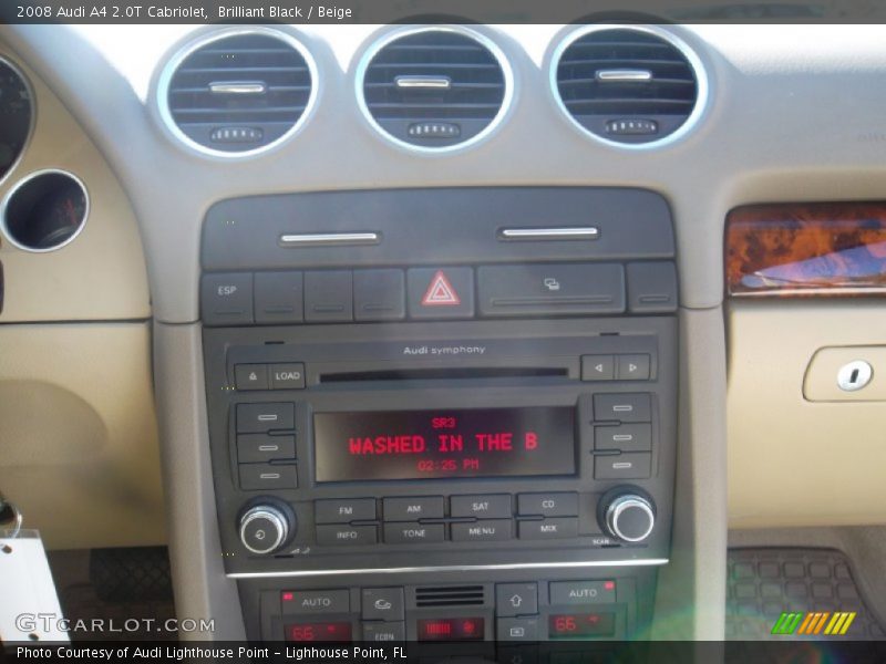 Brilliant Black / Beige 2008 Audi A4 2.0T Cabriolet
