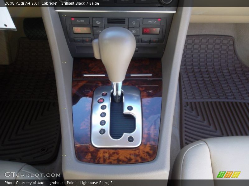 Brilliant Black / Beige 2008 Audi A4 2.0T Cabriolet