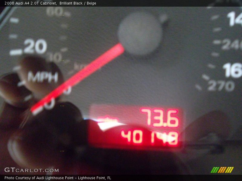 Brilliant Black / Beige 2008 Audi A4 2.0T Cabriolet