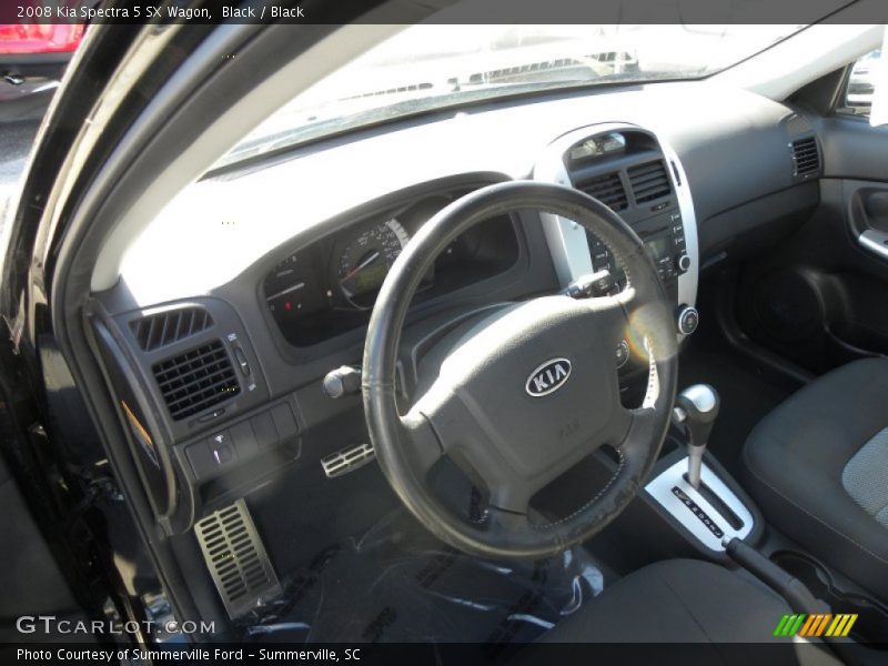 Black / Black 2008 Kia Spectra 5 SX Wagon