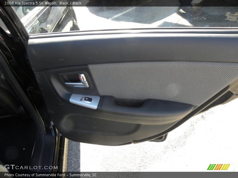 Black / Black 2008 Kia Spectra 5 SX Wagon