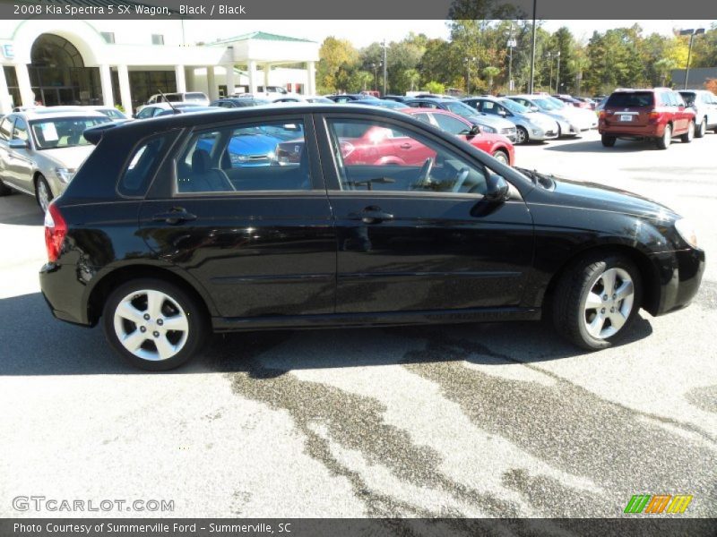 Black / Black 2008 Kia Spectra 5 SX Wagon