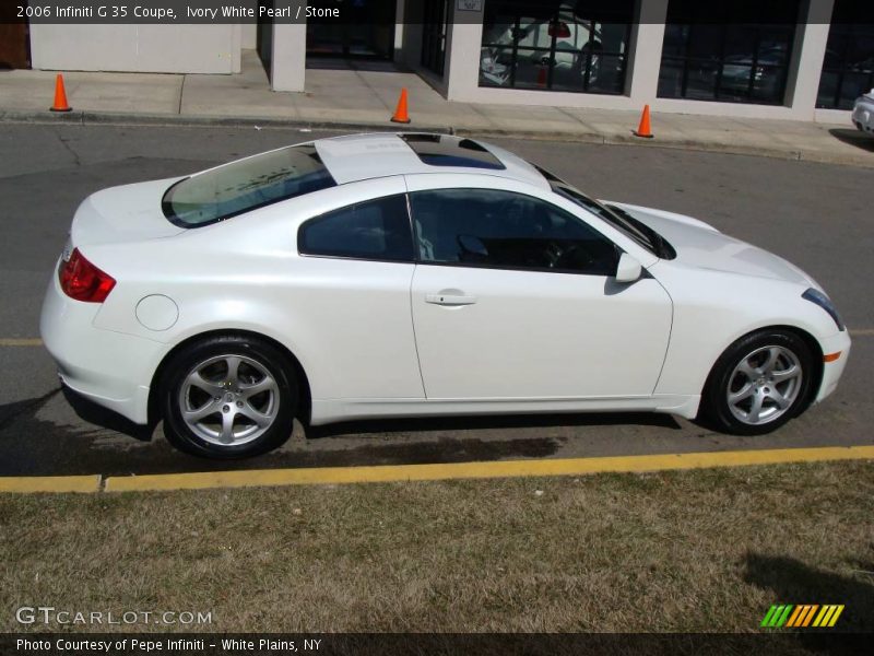 Ivory White Pearl / Stone 2006 Infiniti G 35 Coupe