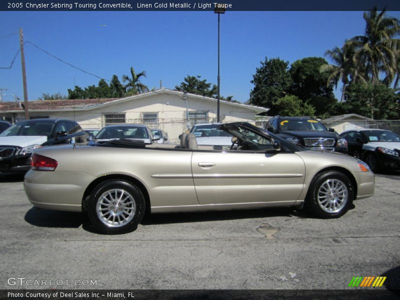 Linen Gold Metallic / Light Taupe 2005 Chrysler Sebring Touring Convertible