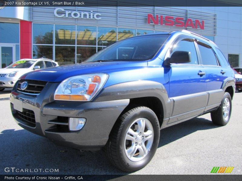 Smart Blue / Black 2007 Kia Sportage LX V6