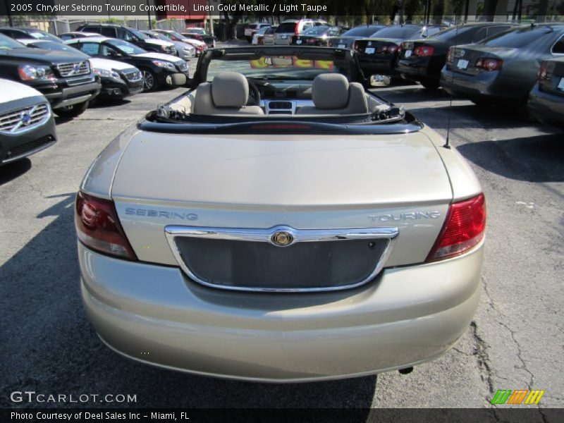 Linen Gold Metallic / Light Taupe 2005 Chrysler Sebring Touring Convertible