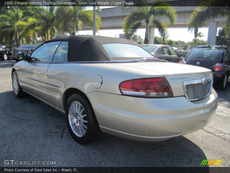 Linen Gold Metallic / Light Taupe 2005 Chrysler Sebring Touring Convertible
