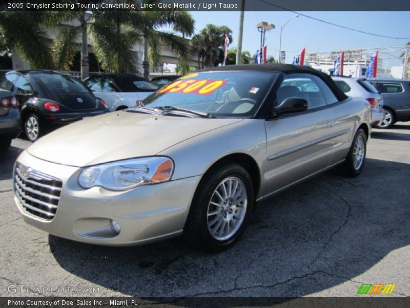 Linen Gold Metallic / Light Taupe 2005 Chrysler Sebring Touring Convertible