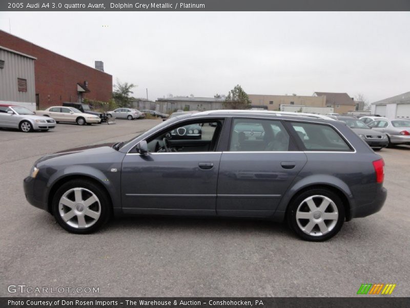 Dolphin Grey Metallic / Platinum 2005 Audi A4 3.0 quattro Avant