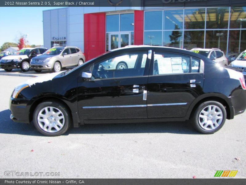 Super Black / Charcoal 2012 Nissan Sentra 2.0 S