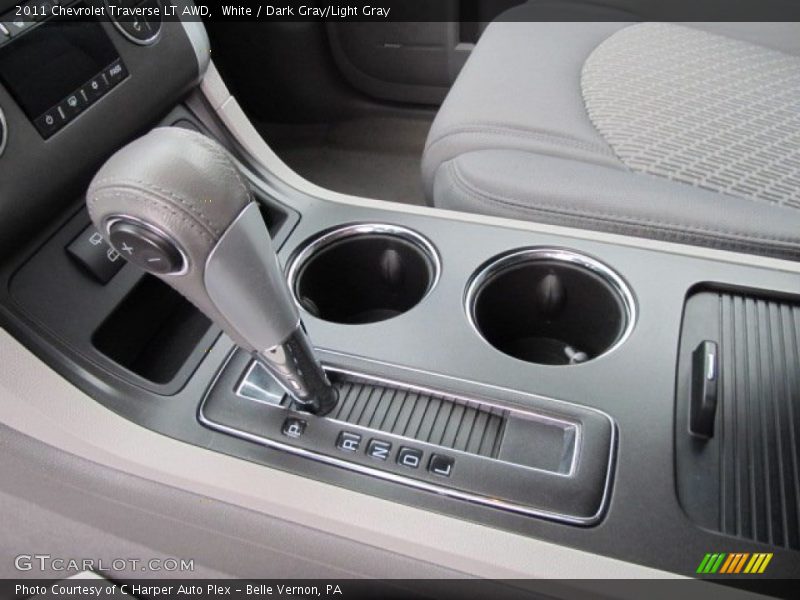 White / Dark Gray/Light Gray 2011 Chevrolet Traverse LT AWD