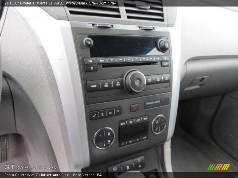 White / Dark Gray/Light Gray 2011 Chevrolet Traverse LT AWD