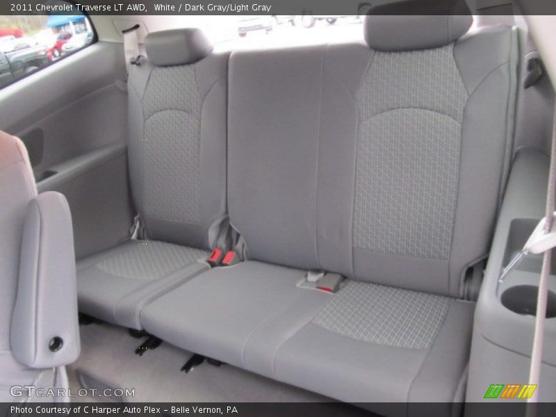 White / Dark Gray/Light Gray 2011 Chevrolet Traverse LT AWD