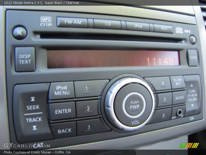 Super Black / Charcoal 2012 Nissan Sentra 2.0 S