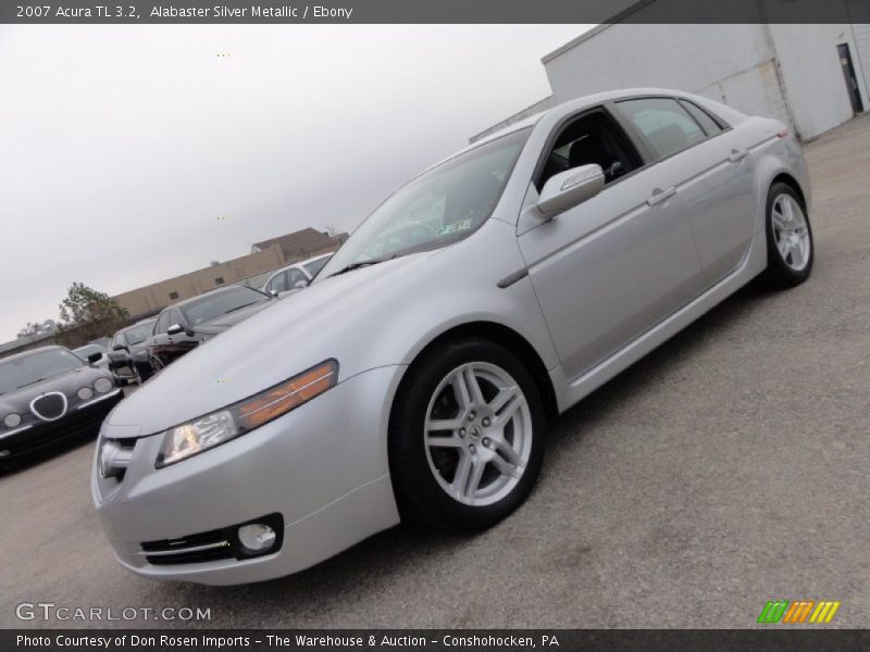 Alabaster Silver Metallic / Ebony 2007 Acura TL 3.2