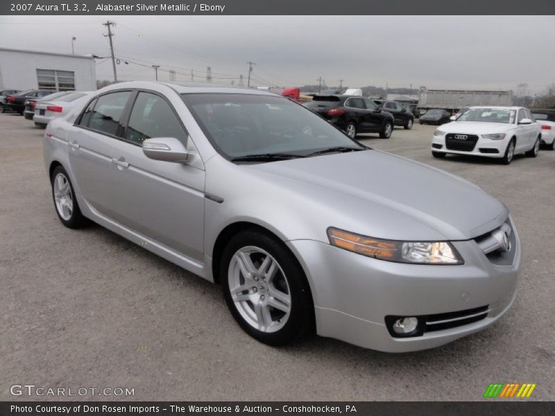 Alabaster Silver Metallic / Ebony 2007 Acura TL 3.2