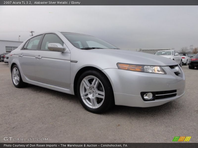 Alabaster Silver Metallic / Ebony 2007 Acura TL 3.2
