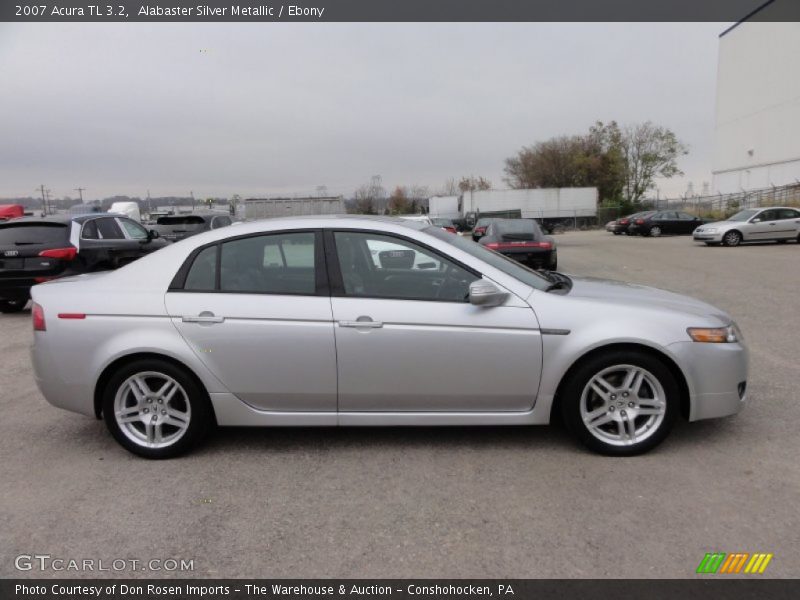 Alabaster Silver Metallic / Ebony 2007 Acura TL 3.2