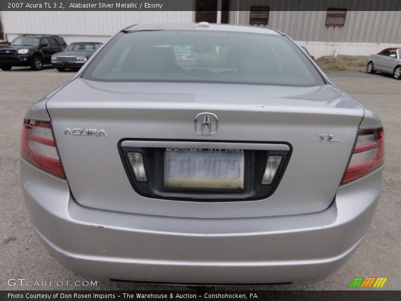 Alabaster Silver Metallic / Ebony 2007 Acura TL 3.2