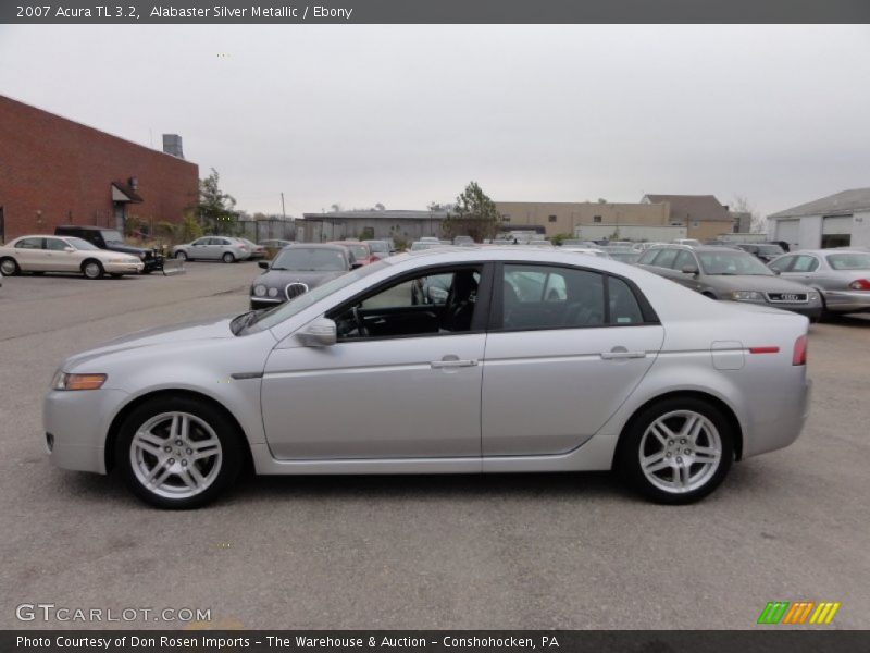 Alabaster Silver Metallic / Ebony 2007 Acura TL 3.2