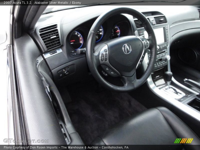 Alabaster Silver Metallic / Ebony 2007 Acura TL 3.2