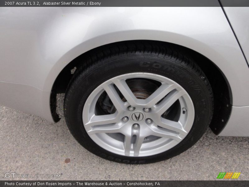 Alabaster Silver Metallic / Ebony 2007 Acura TL 3.2