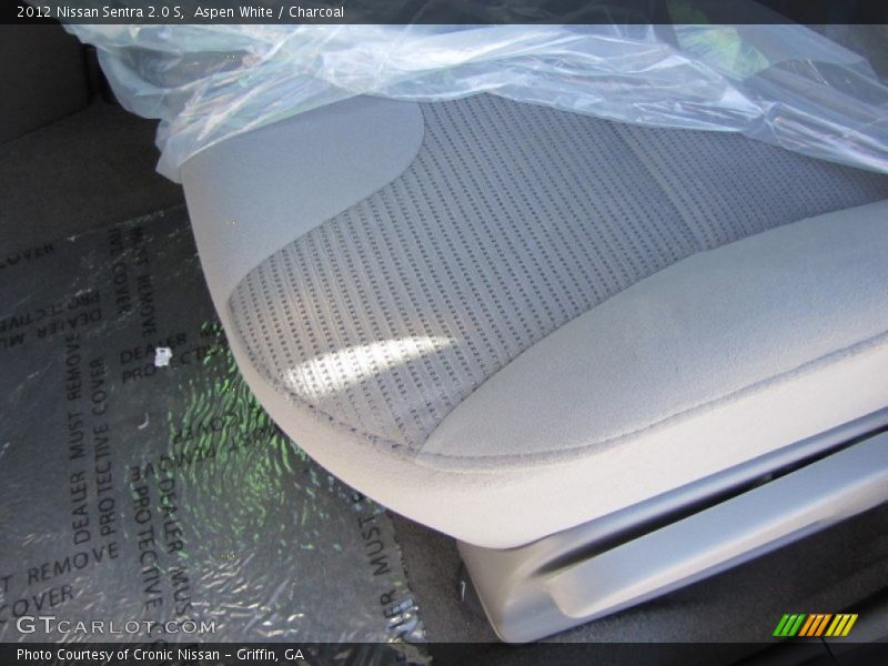 Aspen White / Charcoal 2012 Nissan Sentra 2.0 S