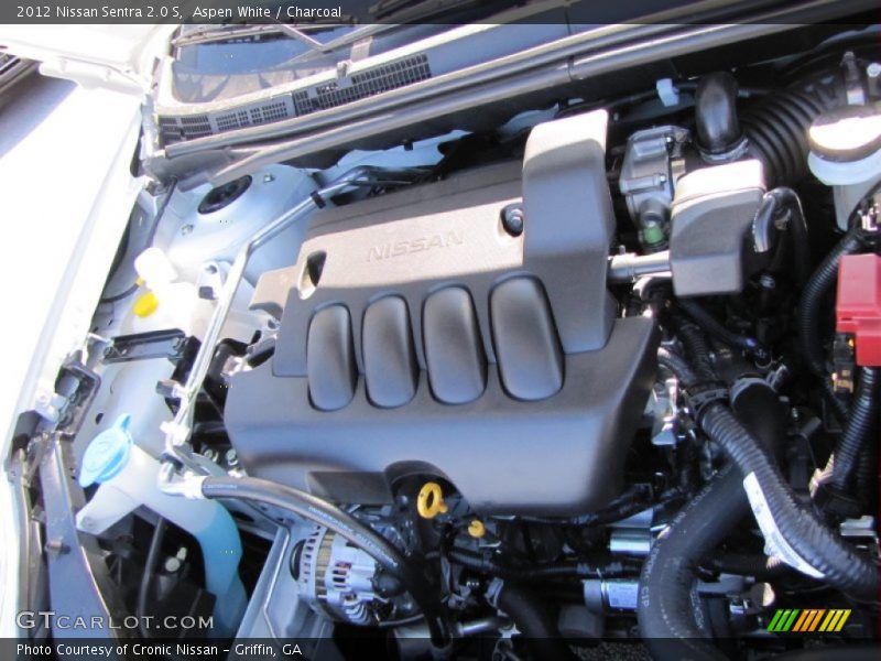 Aspen White / Charcoal 2012 Nissan Sentra 2.0 S