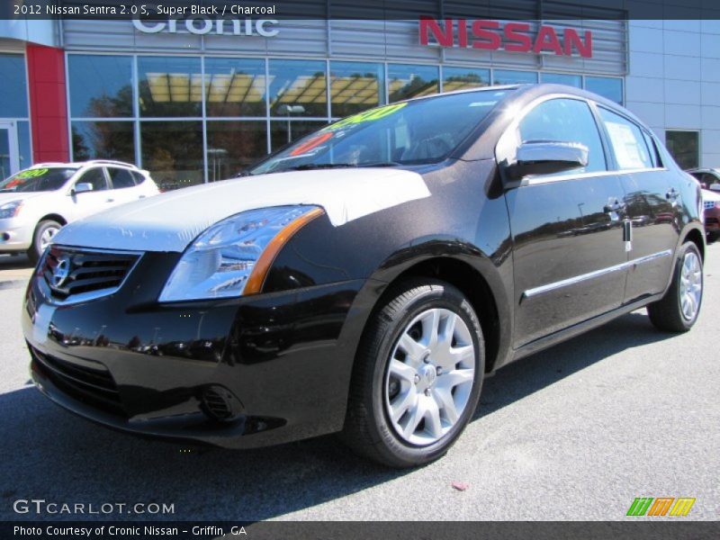 Super Black / Charcoal 2012 Nissan Sentra 2.0 S