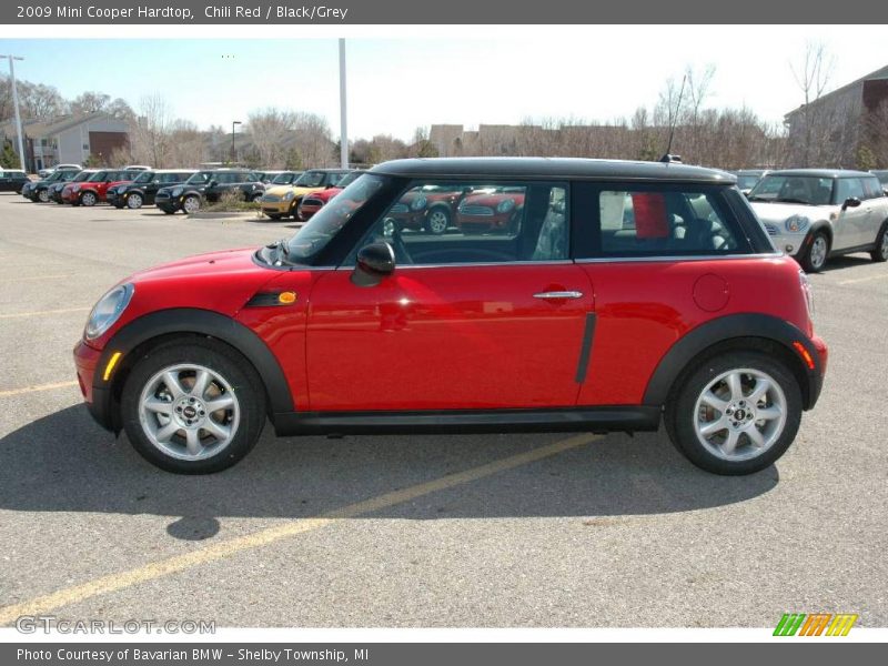 Chili Red / Black/Grey 2009 Mini Cooper Hardtop