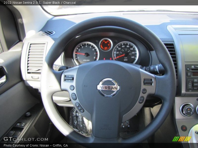 Super Black / Charcoal 2012 Nissan Sentra 2.0 S