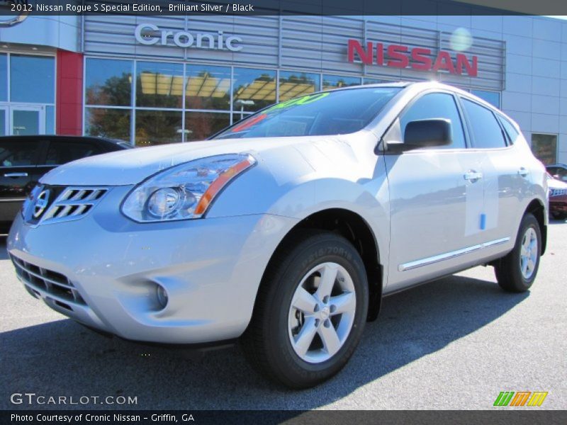 Brilliant Silver / Black 2012 Nissan Rogue S Special Edition