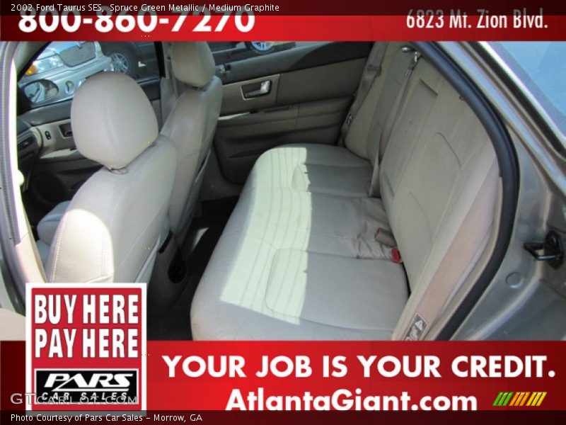 Spruce Green Metallic / Medium Graphite 2002 Ford Taurus SES