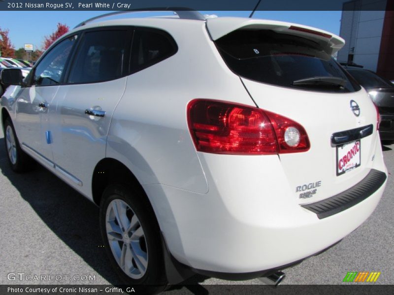 Pearl White / Gray 2012 Nissan Rogue SV