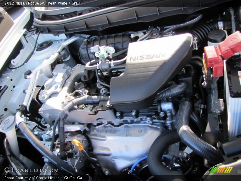 Pearl White / Gray 2012 Nissan Rogue SV