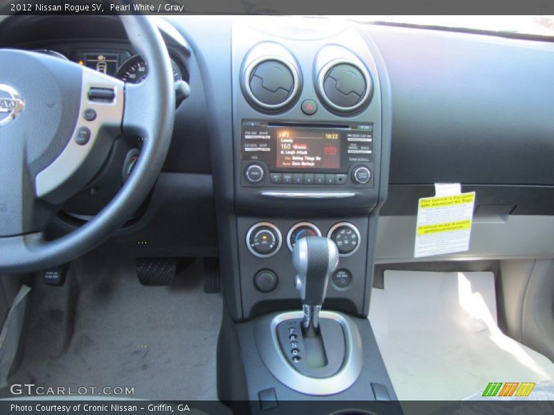 Pearl White / Gray 2012 Nissan Rogue SV