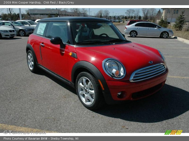 Chili Red / Black/Grey 2009 Mini Cooper Hardtop