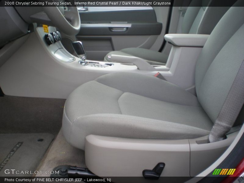 Inferno Red Crystal Pearl / Dark Khaki/Light Graystone 2008 Chrysler Sebring Touring Sedan
