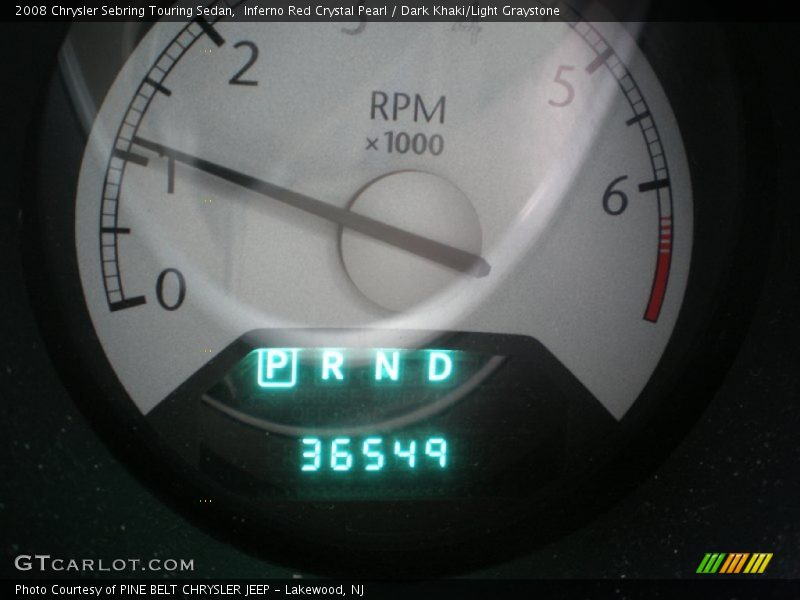 Inferno Red Crystal Pearl / Dark Khaki/Light Graystone 2008 Chrysler Sebring Touring Sedan