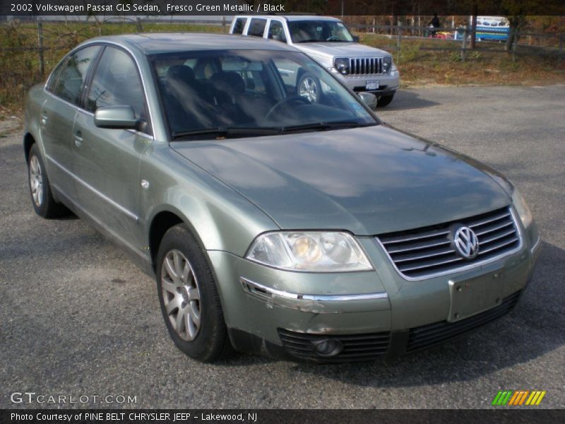 Fresco Green Metallic / Black 2002 Volkswagen Passat GLS Sedan