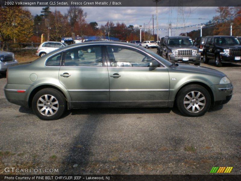 Fresco Green Metallic / Black 2002 Volkswagen Passat GLS Sedan