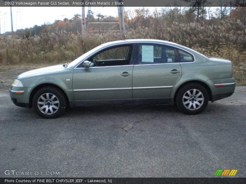 Fresco Green Metallic / Black 2002 Volkswagen Passat GLS Sedan